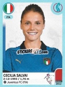 Sticker Cecilia Salvai - UEFA Women's Euro England 2022 n. 312 - Panini