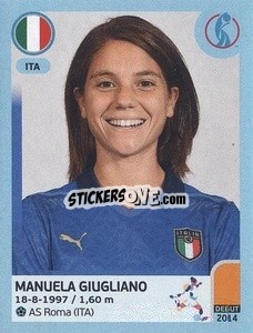 Sticker Manuela Giugliano - UEFA Women's Euro England 2022 - Panini