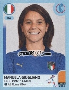 Sticker Manuela Giugliano - UEFA Women's Euro England 2022 n. 317 - Panini