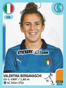 Figurina Valentina Bergamaschi - UEFA Women's Euro England 2022 n. 319 - Panini