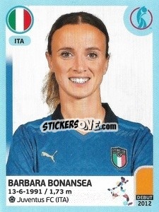 Sticker Barbara Bonansea - UEFA Women's Euro England 2022 n. 320 - Panini