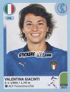 Sticker Valentina Giacinti - UEFA Women's Euro England 2022 - Panini
