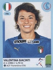 Sticker Cristiana Girelli - UEFA Women's Euro England 2022 n. 322 - Panini