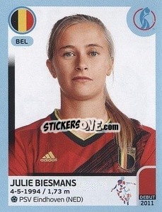 Sticker Julie Biesmans - UEFA Women's Euro England 2022 - Panini