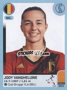 Sticker Jody Vangheluwe - UEFA Women's Euro England 2022 n. 336 - Panini