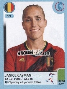 Sticker Janice Cayman - UEFA Women's Euro England 2022 n. 344 - Panini