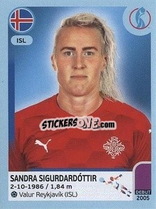 Sticker Sandra Sigurdardóttir - UEFA Women's Euro England 2022 n. 347 - Panini