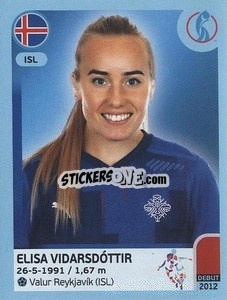 Sticker Elisa Vidarsdóttir - UEFA Women's Euro England 2022 n. 349 - Panini