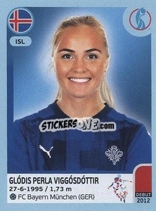 Figurina Glódis Perla Viggósdóttir - UEFA Women's Euro England 2022 - Panini