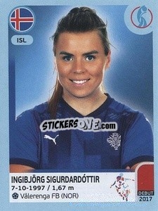 Sticker Ingibjörg Sigurdardóttir - UEFA Women's Euro England 2022 n. 351 - Panini