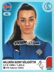Sticker Hallbera Gudny Gísladóttir - UEFA Women's Euro England 2022 - Panini