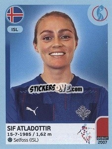 Figurina Sif Atladottir - UEFA Women's Euro England 2022 - Panini