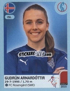 Sticker Gudrún Arnardóttir - UEFA Women's Euro England 2022 n. 355 - Panini