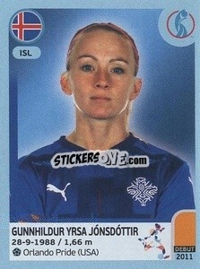 Sticker Gunnhildur Yrsa Jónsdóttir - UEFA Women's Euro England 2022 n. 356 - Panini