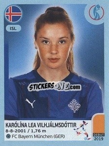 Sticker Karólína Lea Vilhjálmsdóttir - UEFA Women's Euro England 2022 n. 357 - Panini