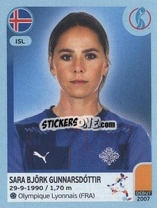 Sticker Sara Björk Gunnarsdóttir - UEFA Women's Euro England 2022 n. 358 - Panini