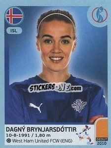 Sticker Dagný Brynjarsdóttir - UEFA Women's Euro England 2022 n. 360 - Panini