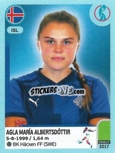 Sticker Agla María Albertsdottir - UEFA Women's Euro England 2022 n. 362 - Panini