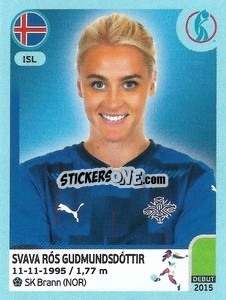 Sticker Svava Rós Gudmundsdóttir - UEFA Women's Euro England 2022 n. 363 - Panini