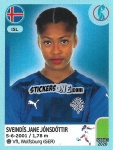 Sticker Sveindís Jane Jónsdóttir - UEFA Women's Euro England 2022 - Panini