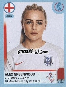 Cromo Alex Greenwood - UEFA Women's Euro England 2022 n. 38 - Panini
