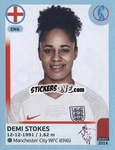 Sticker Demi Stokes - UEFA Women's Euro England 2022 n. 39 - Panini