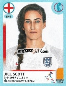 Figurina Jill Scott - UEFA Women's Euro England 2022 - Panini