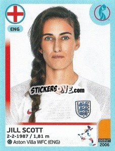Sticker Jill Scott - UEFA Women's Euro England 2022 n. 44 - Panini