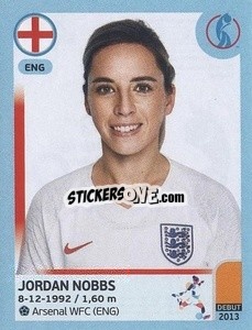 Cromo Jordan Nobbs - UEFA Women's Euro England 2022 - Panini