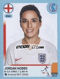 Sticker Jordan Nobbs - UEFA Women's Euro England 2022 n. 45 - Panini