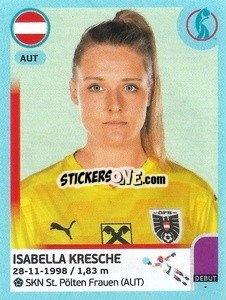 Sticker Isabella Kresche - UEFA Women's Euro England 2022 n. 54 - Panini