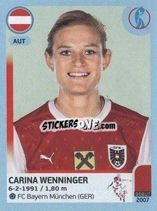 Sticker Carina Wenninger - UEFA Women's Euro England 2022 n. 55 - Panini