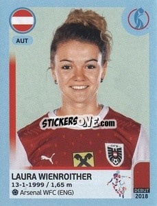 Sticker Laura Wienroither - UEFA Women's Euro England 2022 n. 57 - Panini