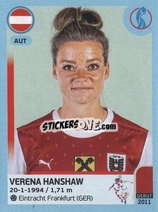 Cromo Verena Hanshaw - UEFA Women's Euro England 2022 - Panini