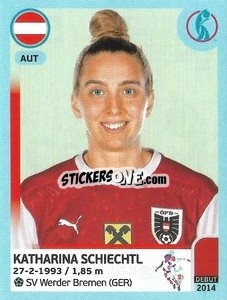 Sticker Katharina Schiechtl - UEFA Women's Euro England 2022 n. 59 - Panini
