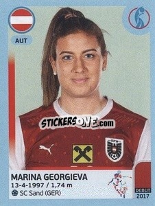 Cromo Marina Georgieva - UEFA Women's Euro England 2022 - Panini