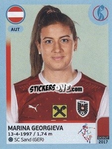 Sticker Marina Georgieva - UEFA Women's Euro England 2022 n. 62 - Panini