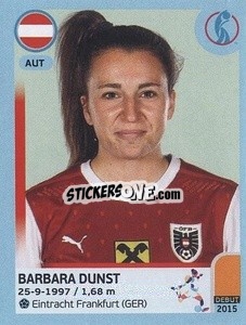 Sticker Barbara Dunst - UEFA Women's Euro England 2022 n. 64 - Panini