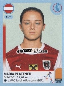 Sticker Maria Plattner - UEFA Women's Euro England 2022 n. 69 - Panini