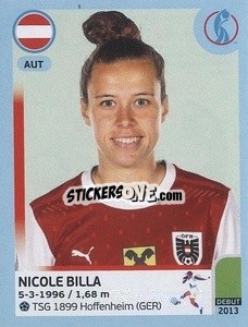 Sticker Nicole Billa - UEFA Women's Euro England 2022 n. 72 - Panini