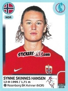 Figurina Synne Skinnes Hansen - UEFA Women's Euro England 2022 - Panini