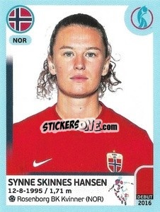 Sticker Synne Skinnes Hansen - UEFA Women's Euro England 2022 n. 77 - Panini