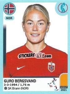 Sticker Guro Bergsvand - UEFA Women's Euro England 2022 - Panini