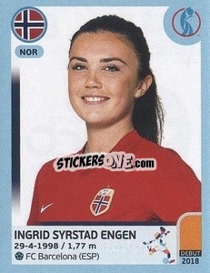 Sticker Ingrid Syrstad Engen - UEFA Women's Euro England 2022 n. 83 - Panini
