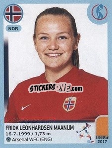 Sticker Frida Leonhardsen Maanum - UEFA Women's Euro England 2022 n. 84 - Panini
