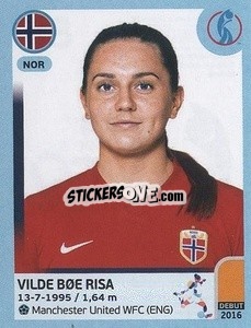 Sticker Vilde Bøe Risa - UEFA Women's Euro England 2022 - Panini