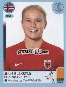Sticker Julie Blakstad - UEFA Women's Euro England 2022 n. 87 - Panini