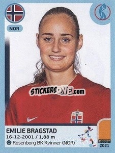 Sticker Emilie Bragstad - UEFA Women's Euro England 2022 n. 88 - Panini