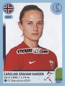 Figurina Caroline Graham Hansen - UEFA Women's Euro England 2022 - Panini
