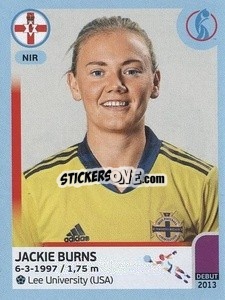 Sticker Jackie Burns - UEFA Women's Euro England 2022 n. 95 - Panini
